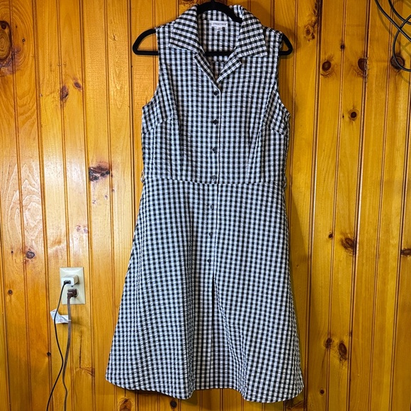 Chloe+Rene Dresses & Skirts - Chloe+Rene Black and White Gingham Midi Dress